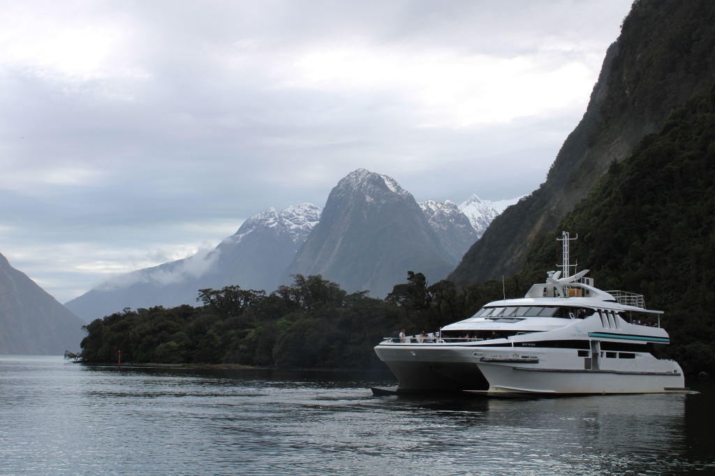 Milford Sound in New Zealand - Milford Sound: 2-Hour Small Boat Scenic Cruise in spring